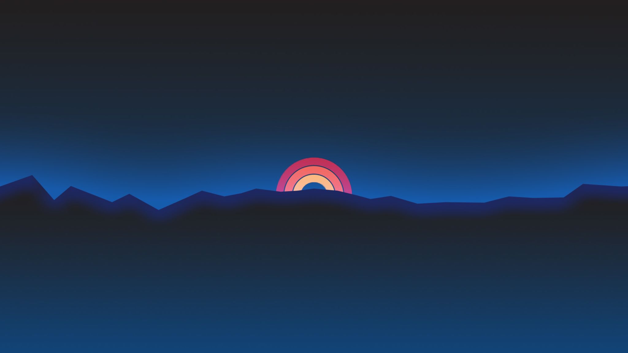 Cool Retro Sunset Wallpaper HD image