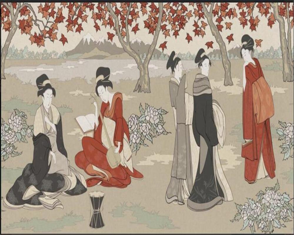Custom Wallpaper Mural Vintage Japanese Style Wallcovering