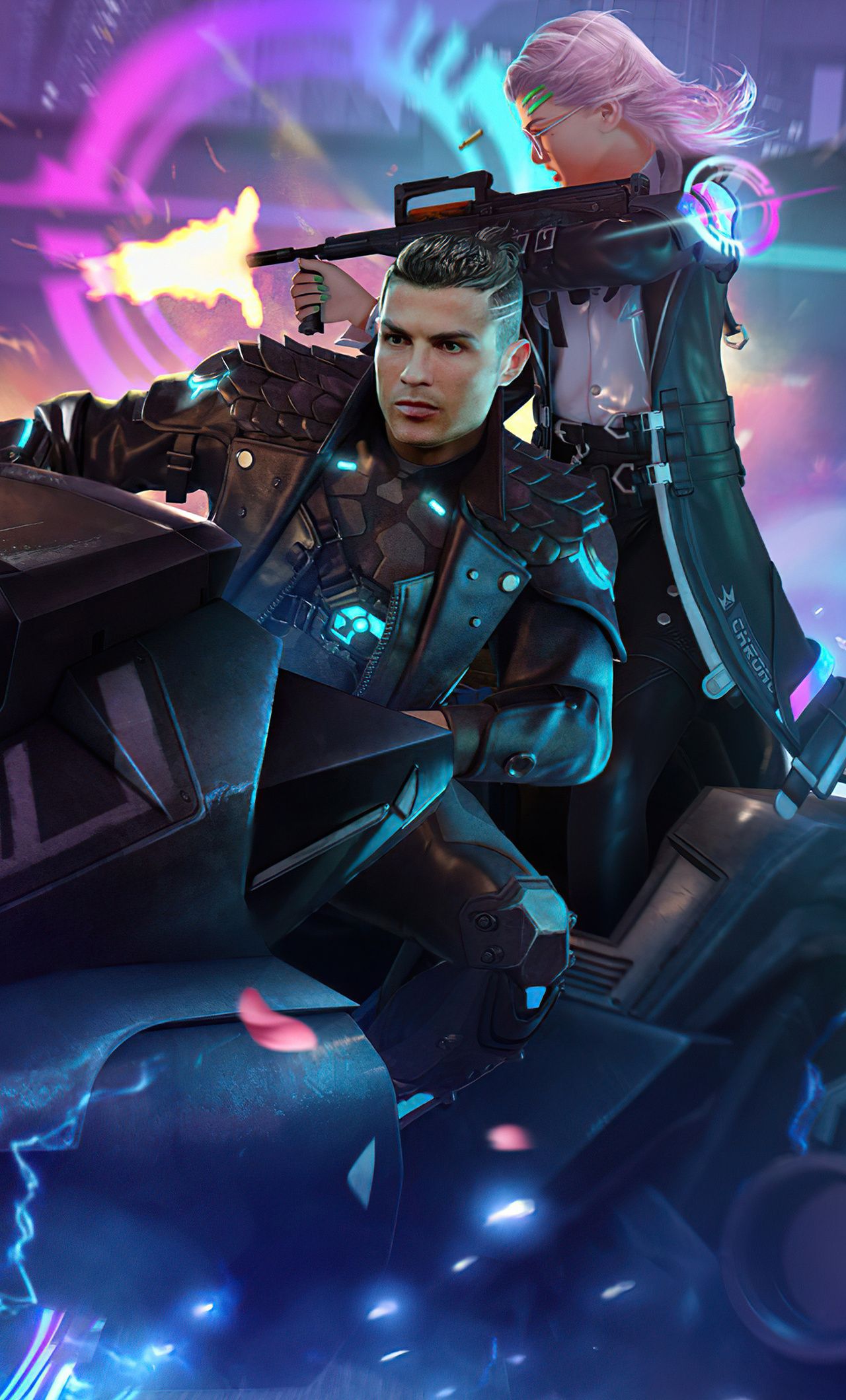 Garena Free Fire Cristiano Ronaldo 5k iPhone HD 4k Wallpaper, Image, Background, Photo and Picture