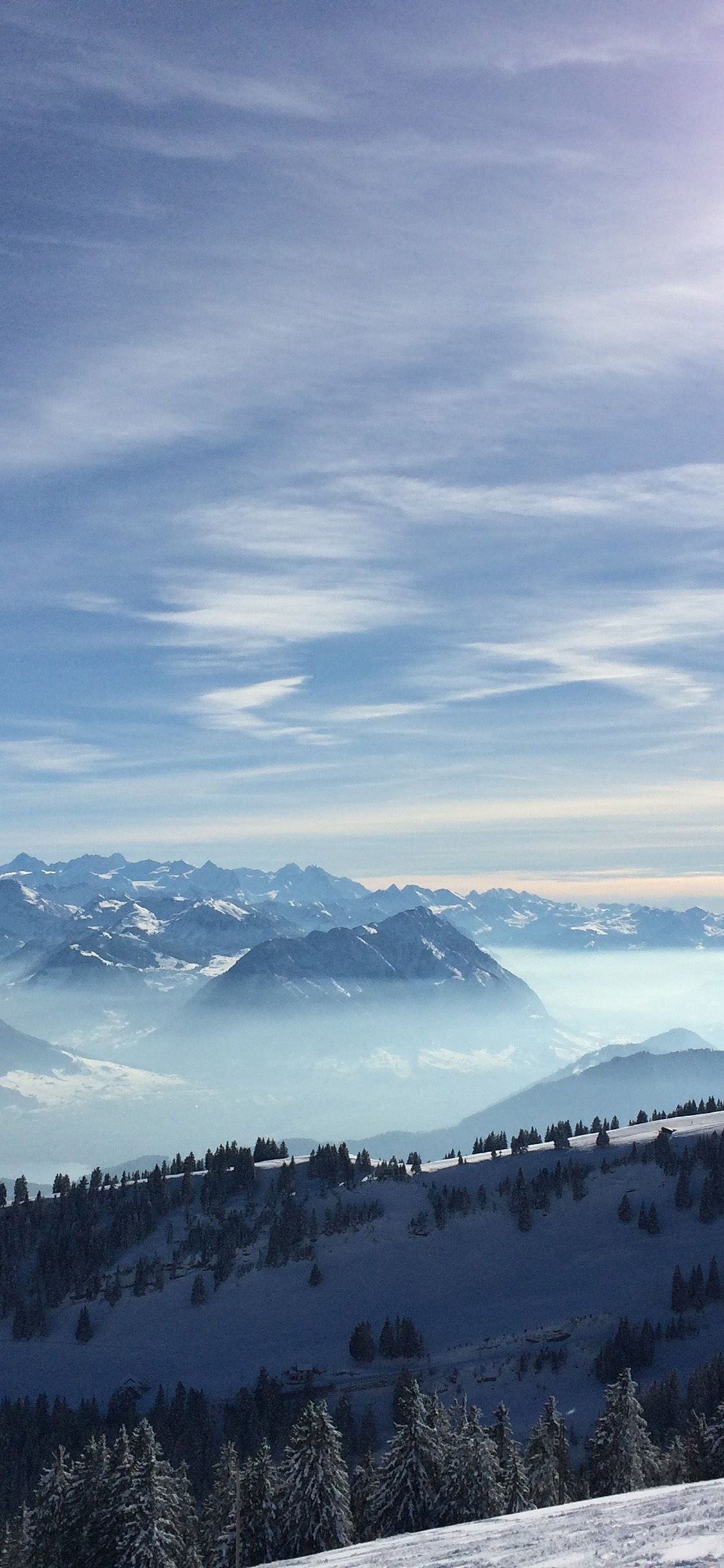 Snow Sky Winter Cold Sun Nature