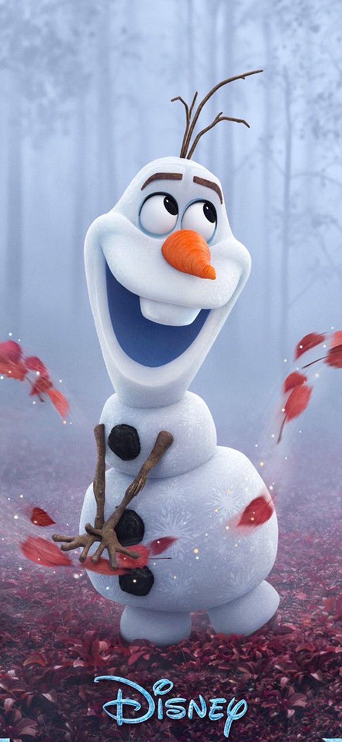 iPhone X wallpaper. frozen olaf cute disney film art