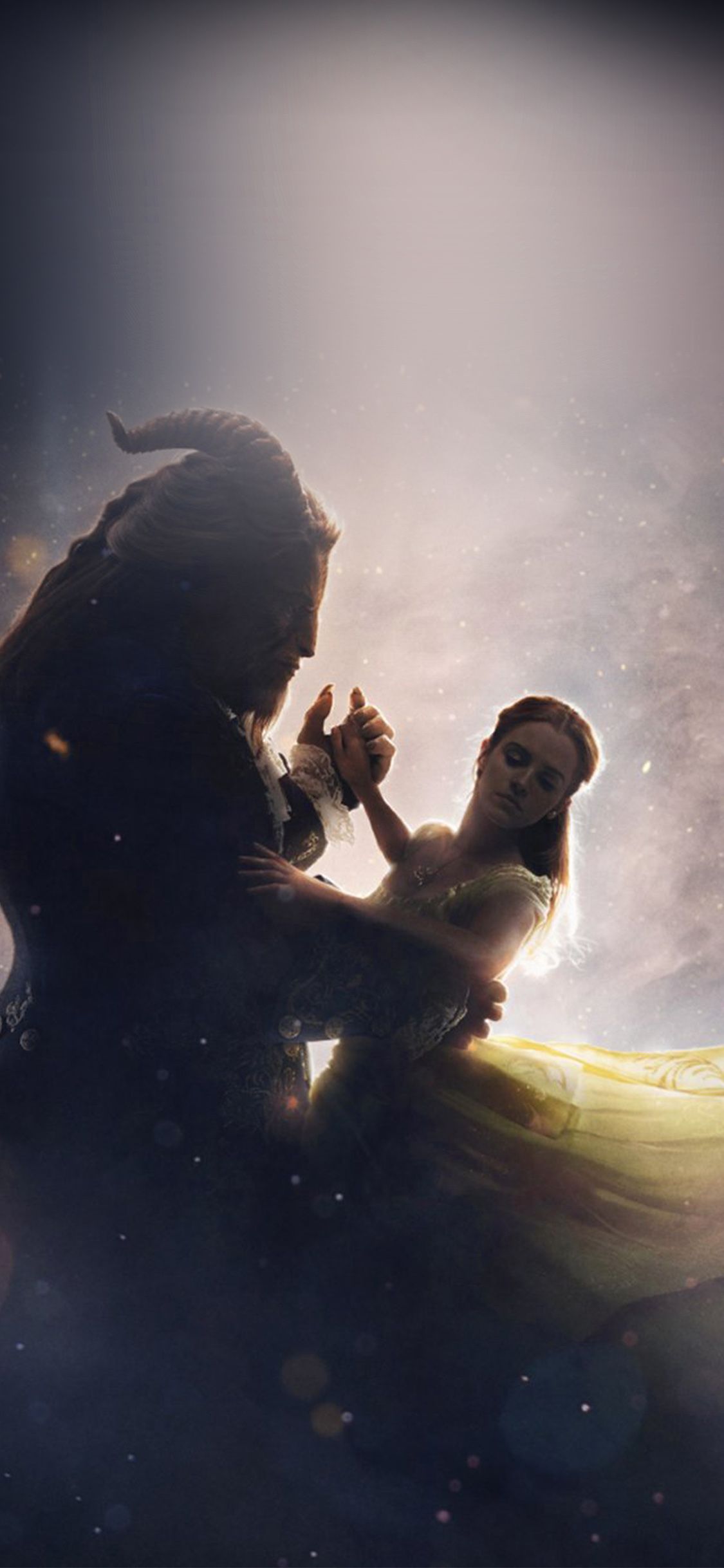 iPhone X wallpaper. disney beauty beast illustration art