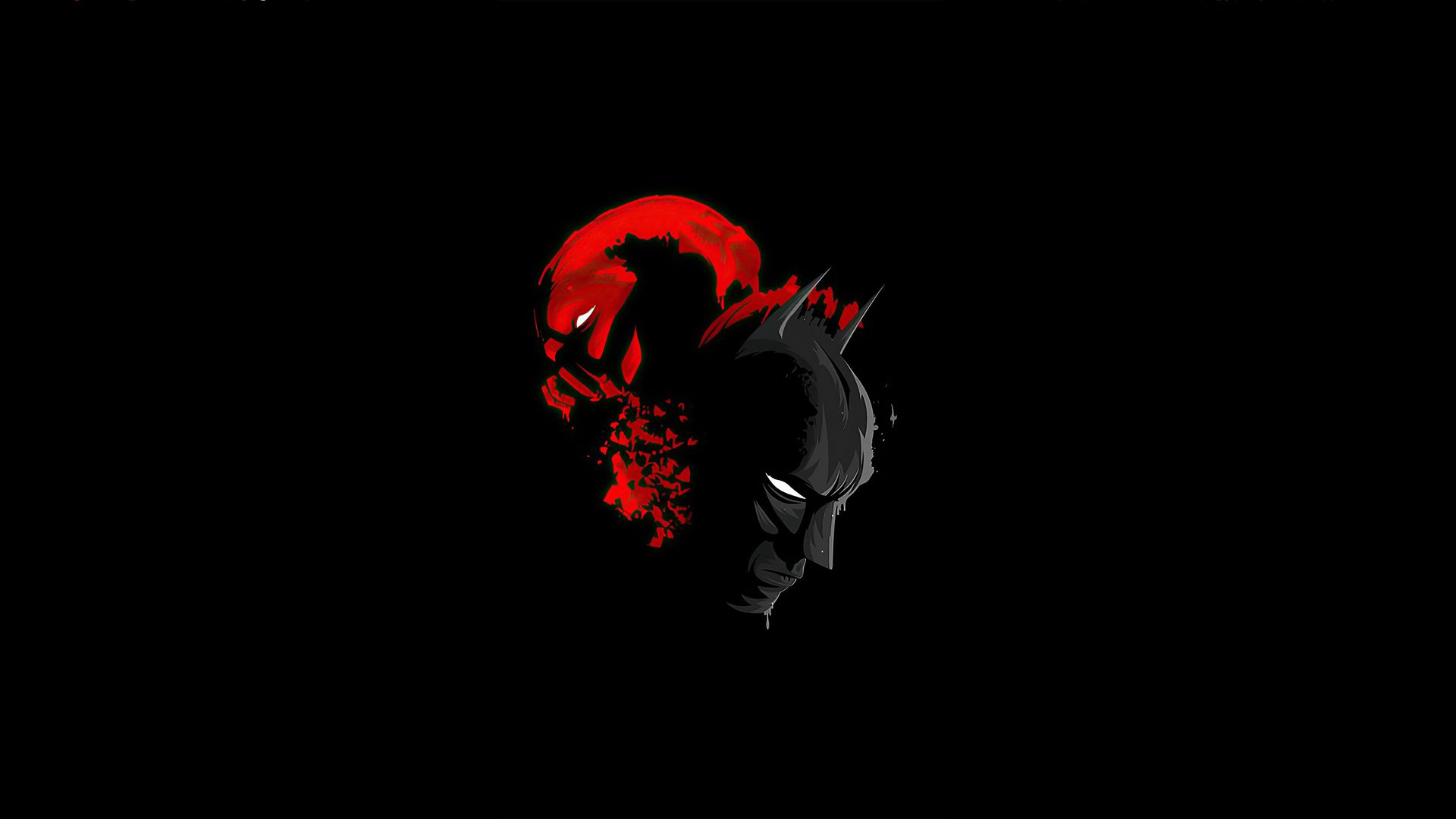 Batman And Red Hood Minimalism Laptop Full HD 1080P HD 4k Wallpaper, Image, Background, Photo and Picture