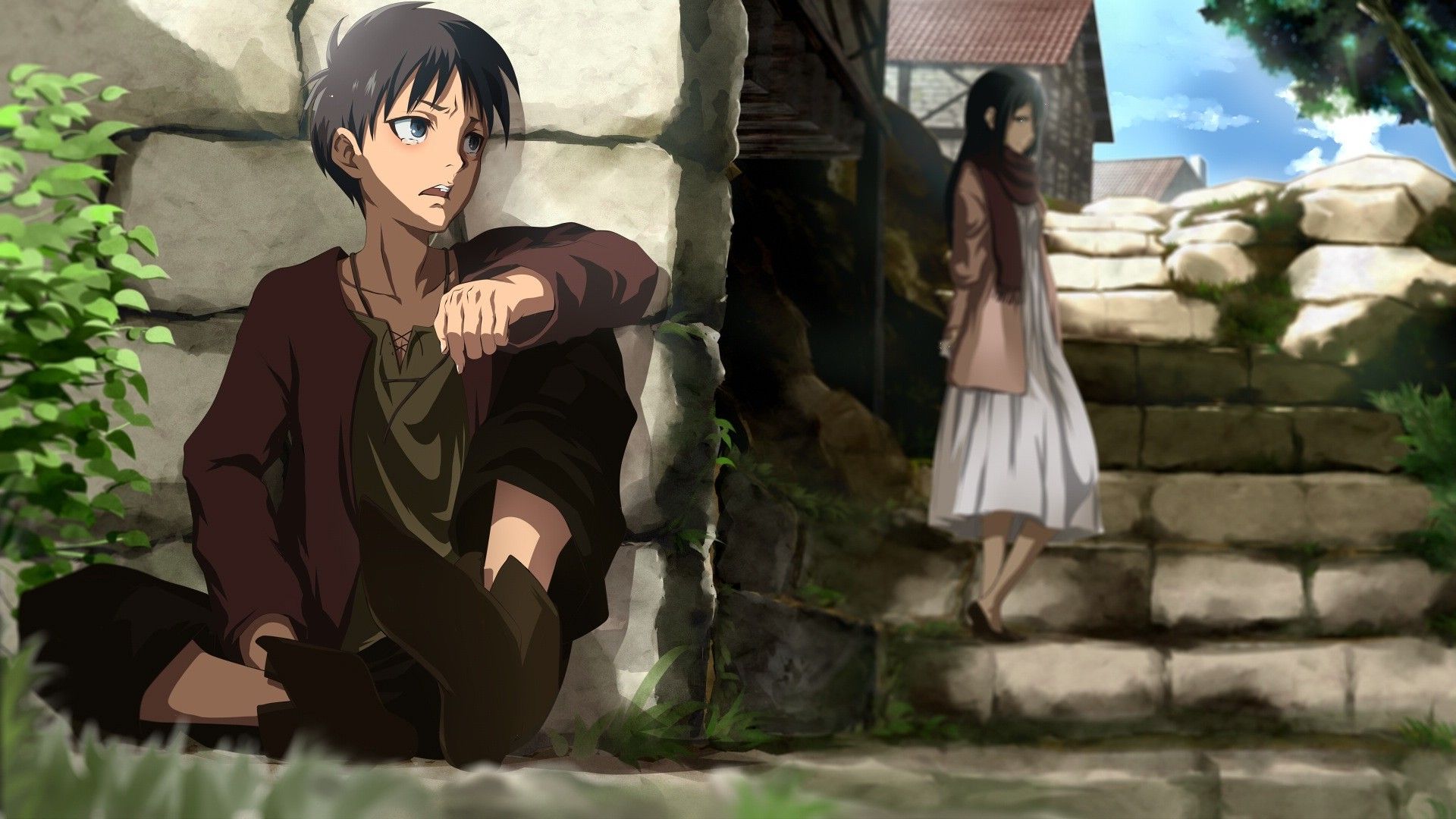 Shingeki No Kyojin Mikasa Ackerman Anime Wallpaper On Titan Eren Love Mikasa Wallpaper & Background Download