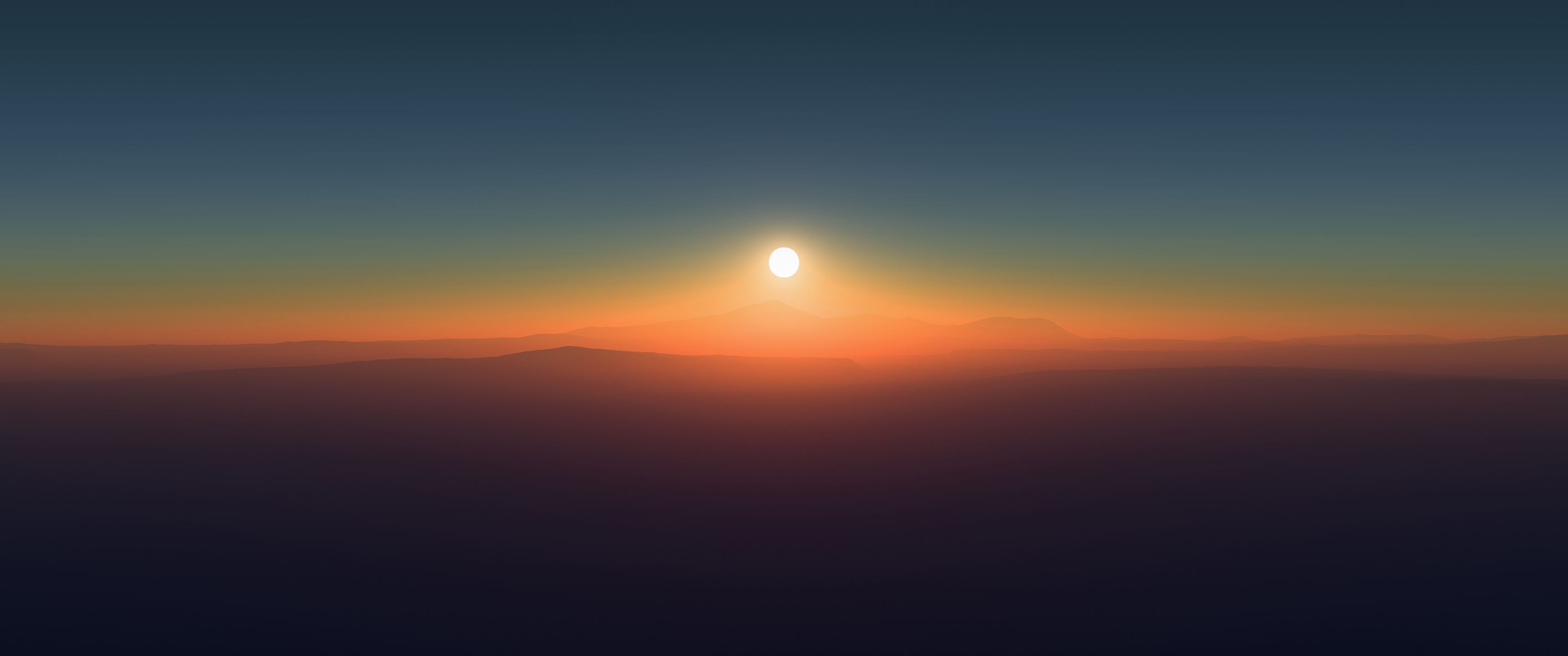 Minimalist Sunset [3440x1440]