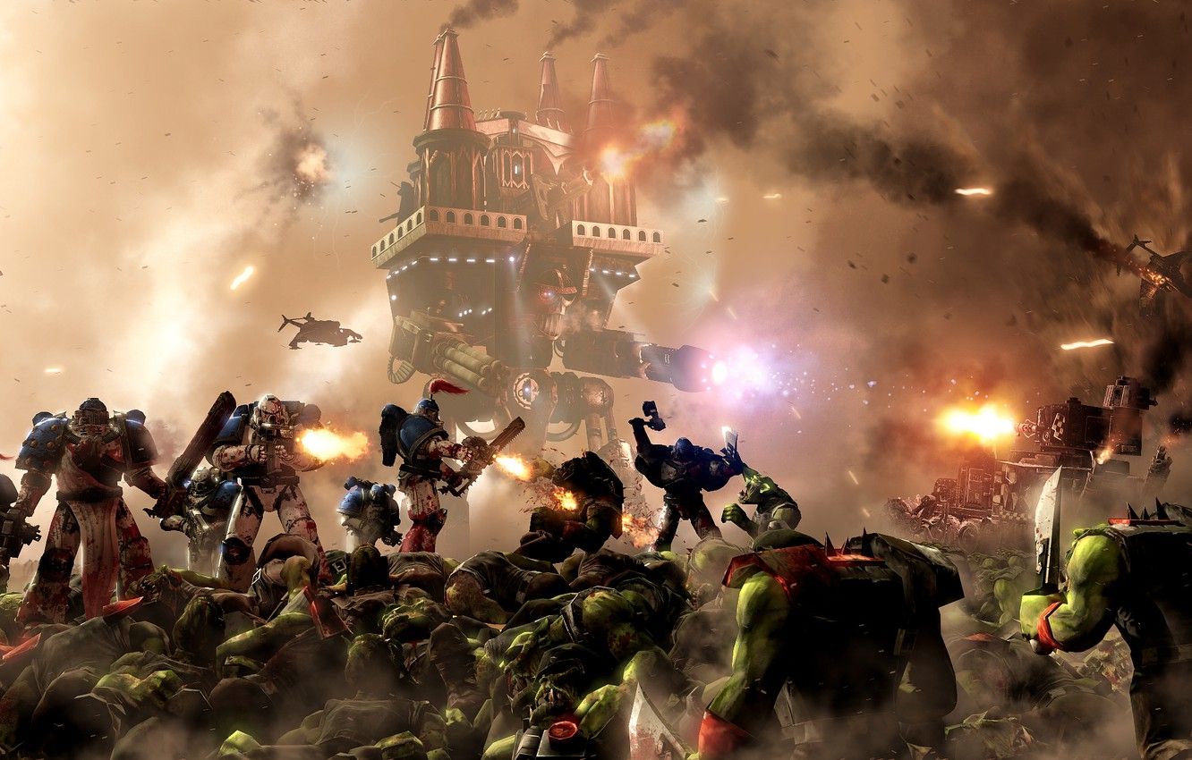 Wallpaper War, Space Marine, Space Marines, Warhammer Warlord Class Titan, Orks Image For Desktop, Section фантастика