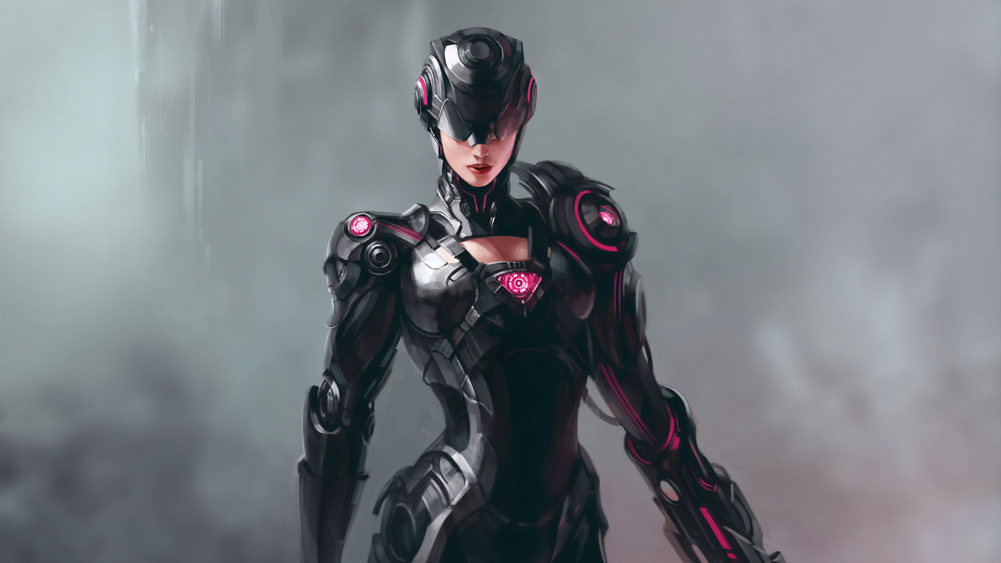 Cyborg Girl Laptop HD HD 4k Wallpaper, Image, Background, Photo and Picture