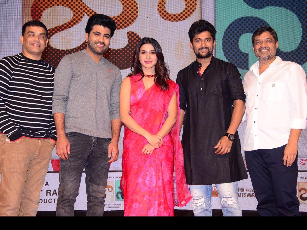 PHOTOS: Nani makes dashing appearance at Samantha Akkineni and Sharwanand starrer Jaanu promotions