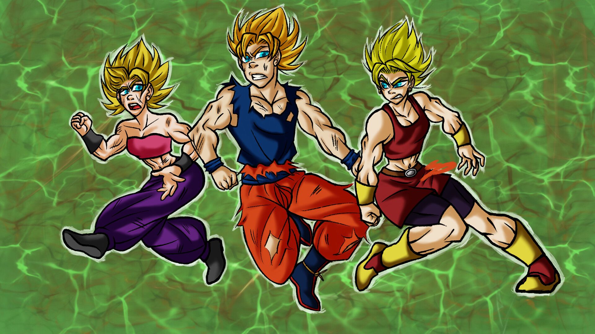 Shira Pridgett and Kale vs Goku