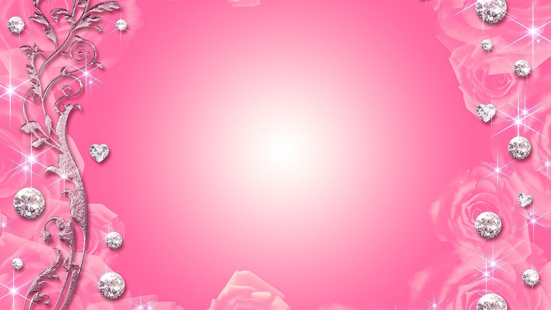 Pink Wallpaper Diamond Background HD Wallpaper