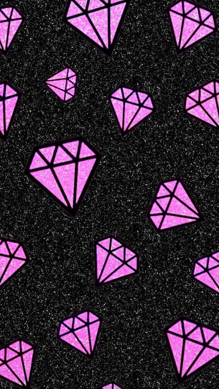 Pink diamond wallpaper
