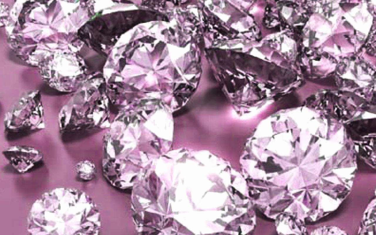 pink gems background