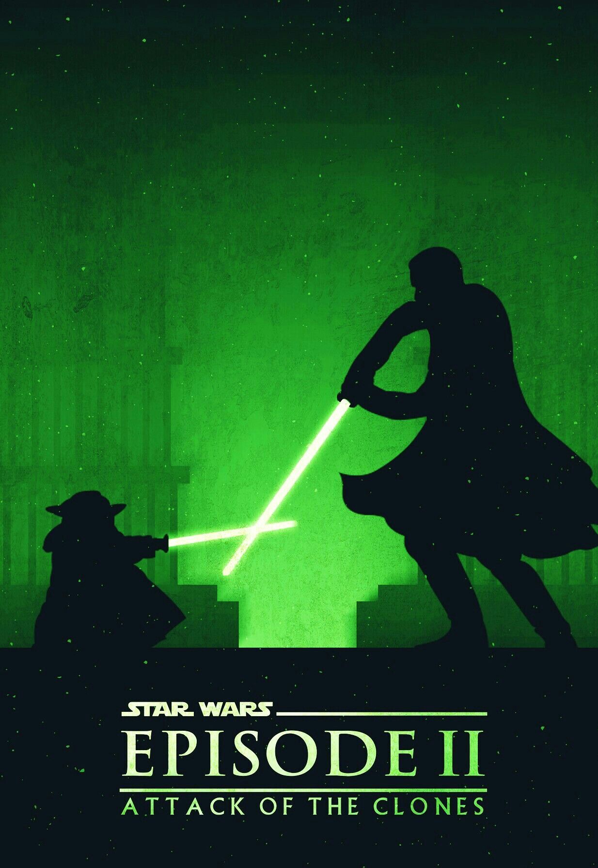 ATTACK OF THE CLONES. Star wars illustration, Star wars poster, Star wars love
