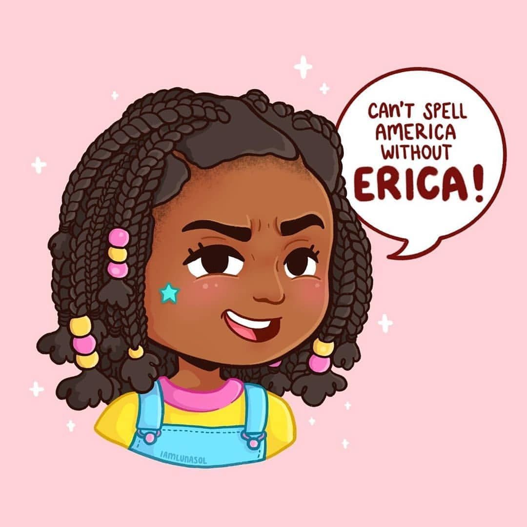 Stranger Things You Can't Spell America Without Erica, Season fanart, fan art. Stranger things fanart, Stranger things, Stranger things max