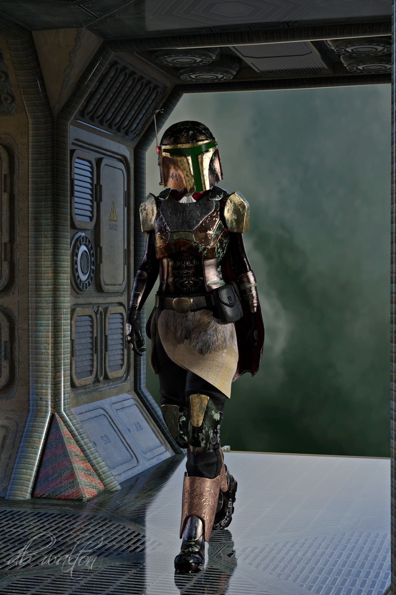 Mandalorian Girl Art