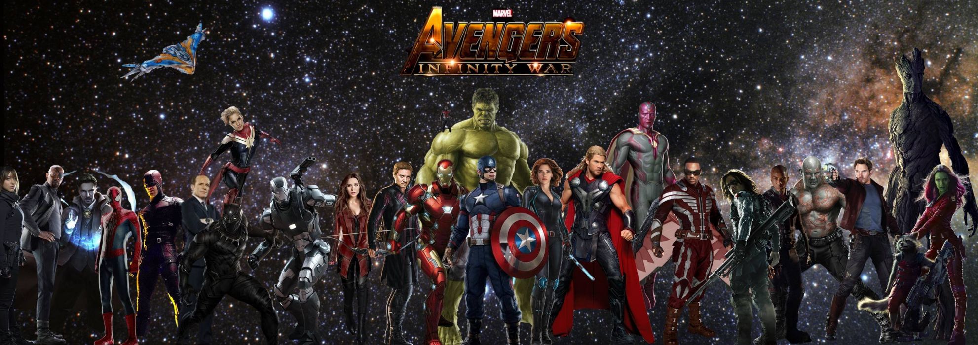 AVENGERS INFINITY WAR Marvel Superhero Action Fighting Warrior Sci Fi 1aiw Poster Wallpaperx1017