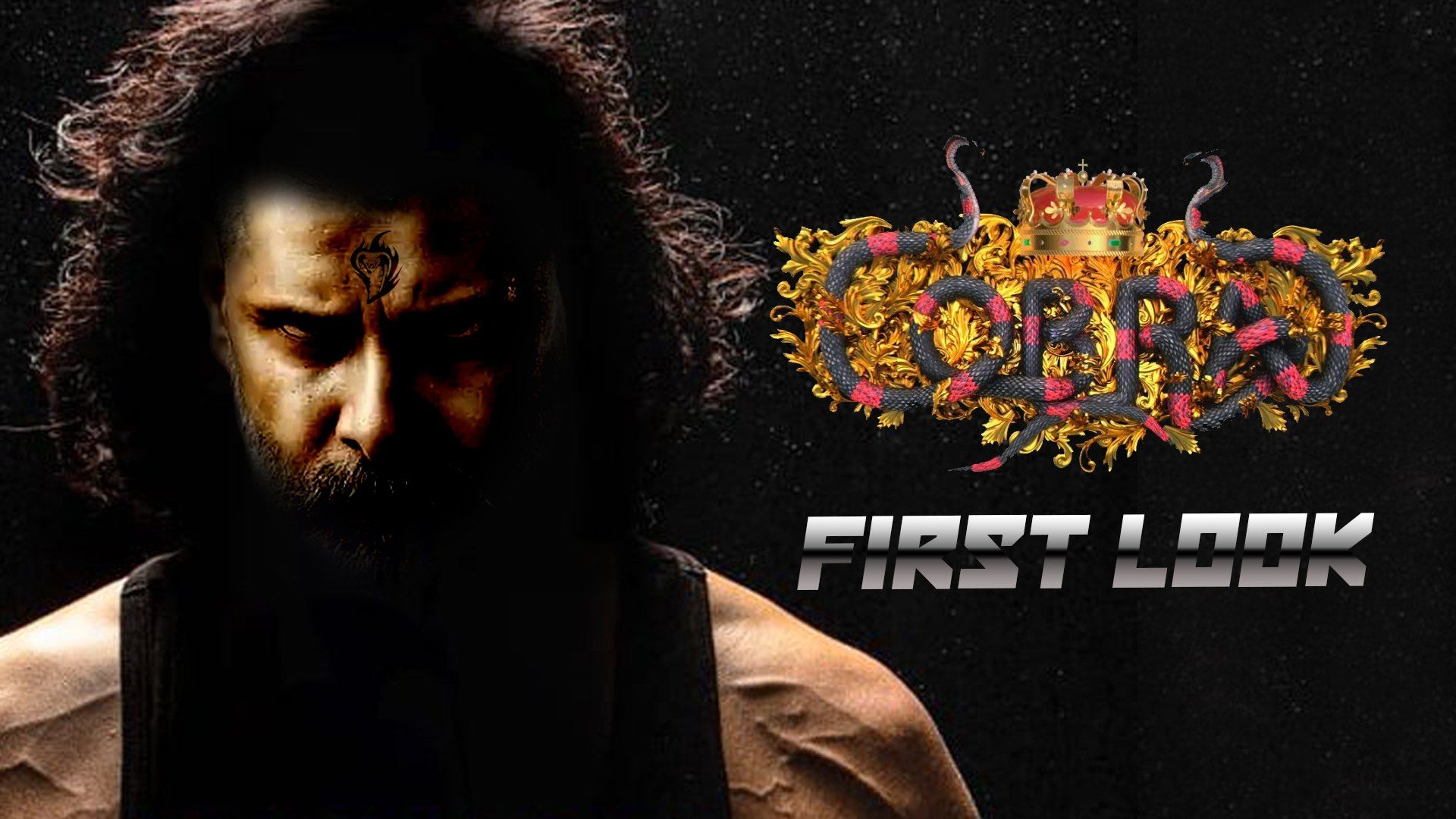 Cobra First Look Poster. Chiyaan Vikram. Ajay Gnanamuthu