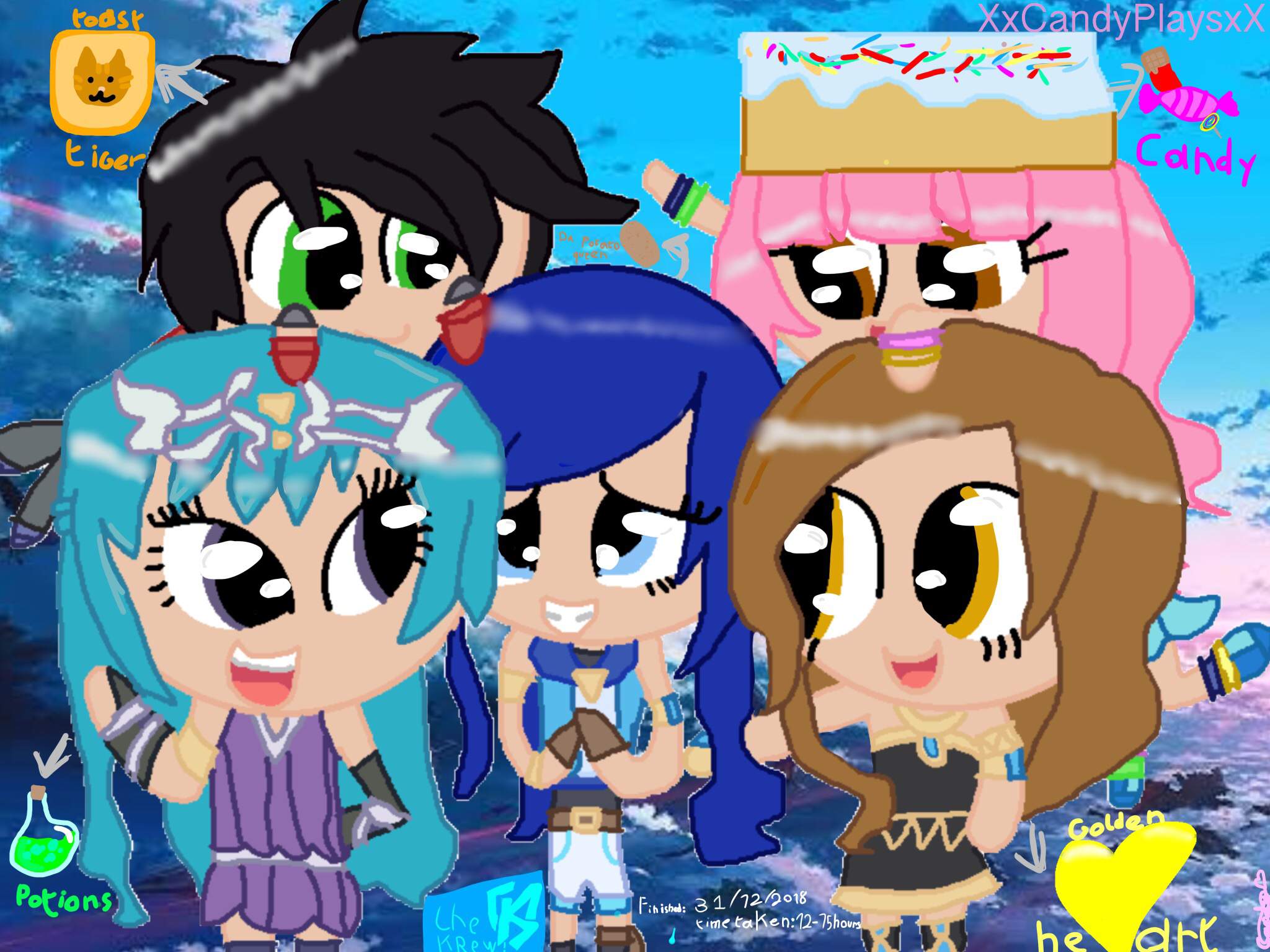 Funneh Coloring Page Itsfunneh Wallpapers Wallpaper Cave | My XXX Hot Girl