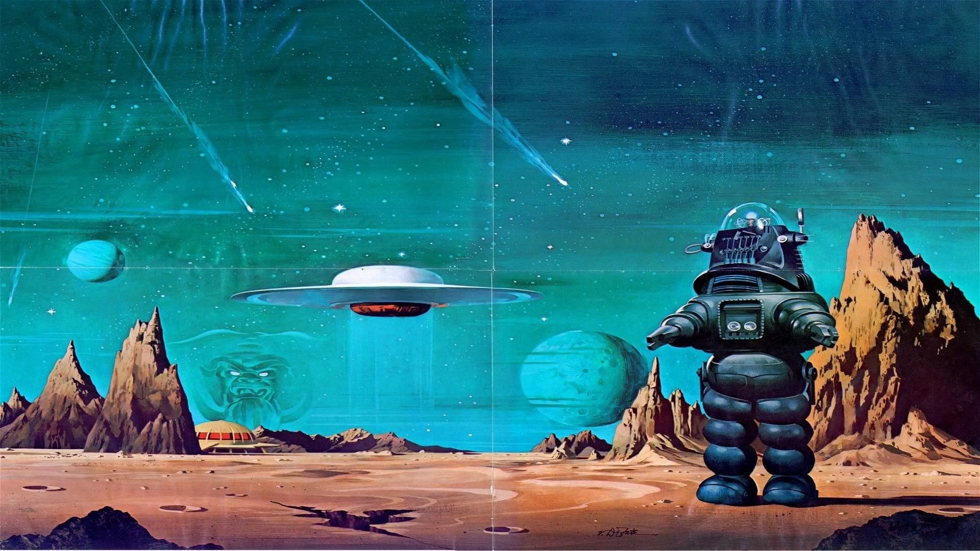 Forbidden Planet wallpaper poster Robby the Robot wallpaper science fiction film