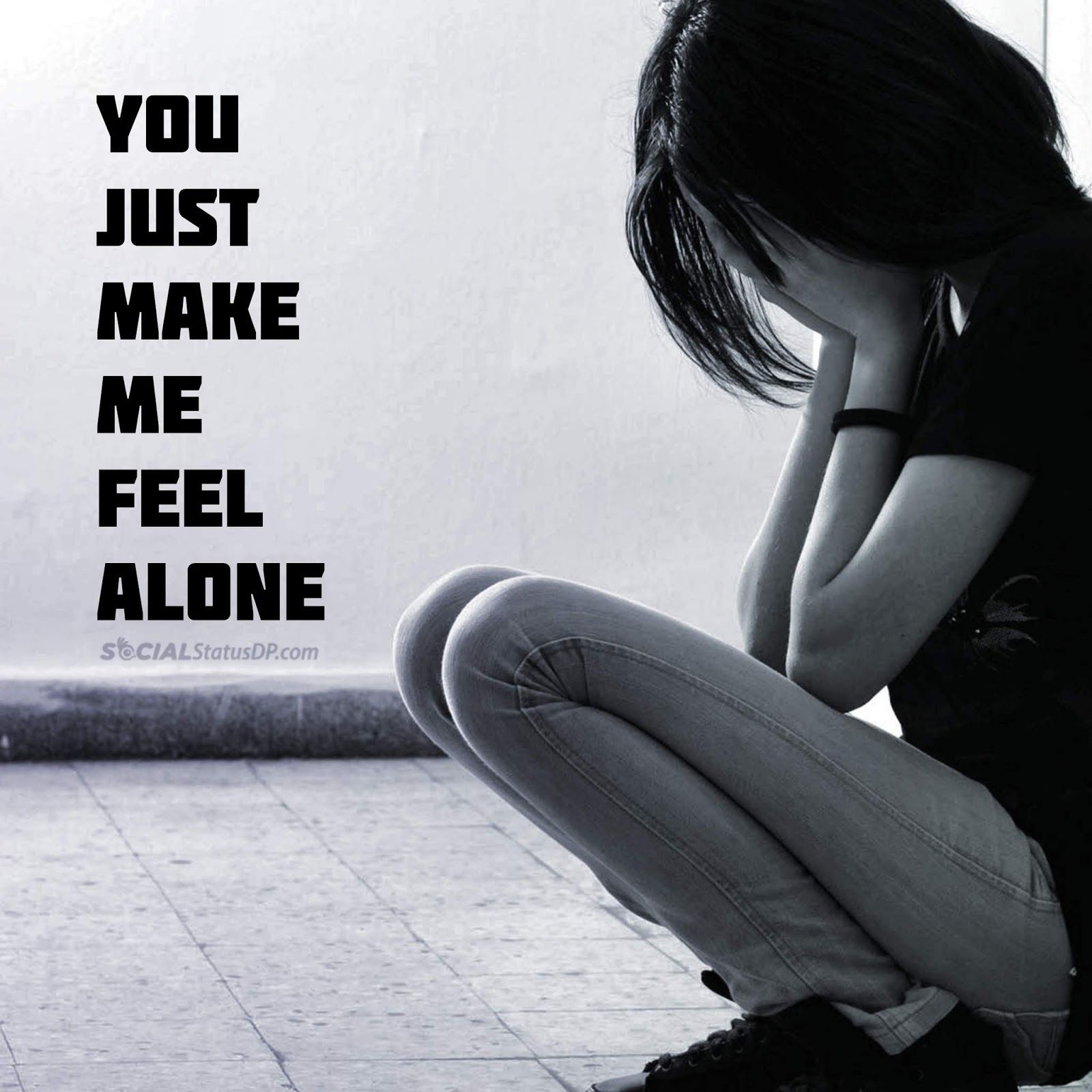 Best Whatsapp Lonely Status, Alone Quotes, Loneliness Feeling Alone Status HD Wallpaper