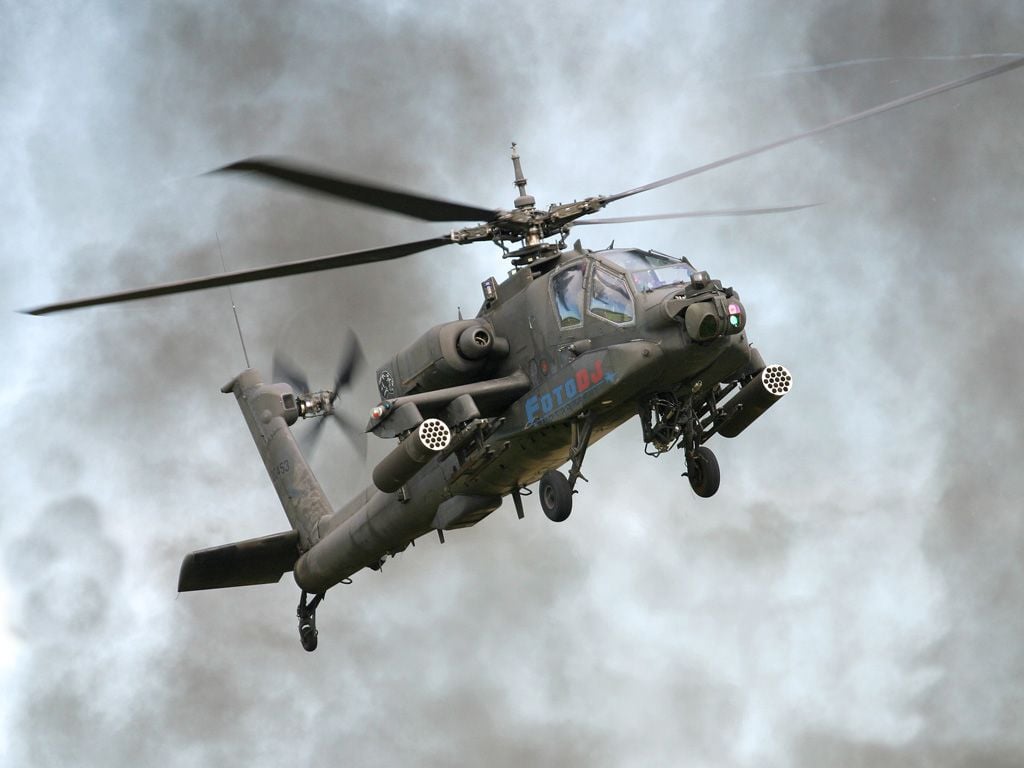 Military Attack Helicopter Photo: AH 64 Apache Multi Mission Attack Helicopter