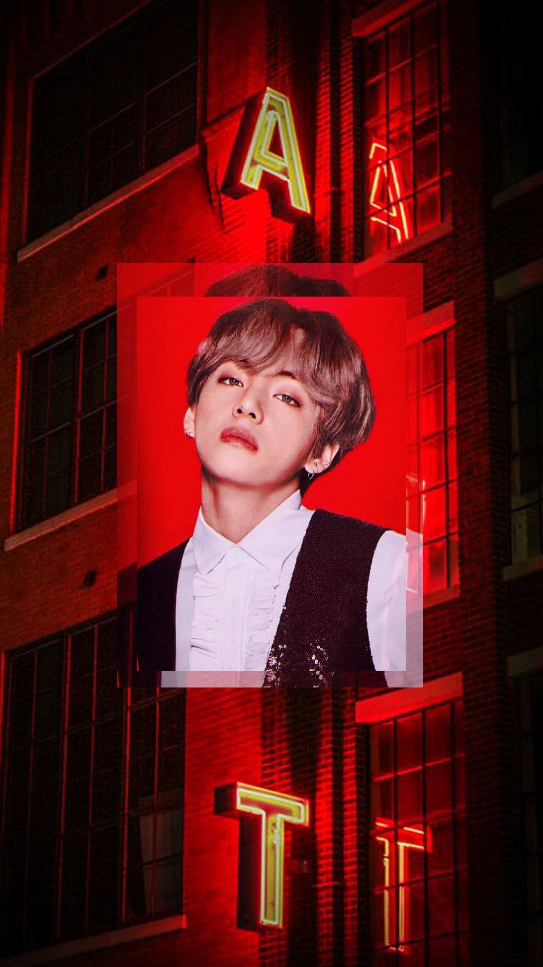 Red Aesthetic BTS Computer Wallpaper