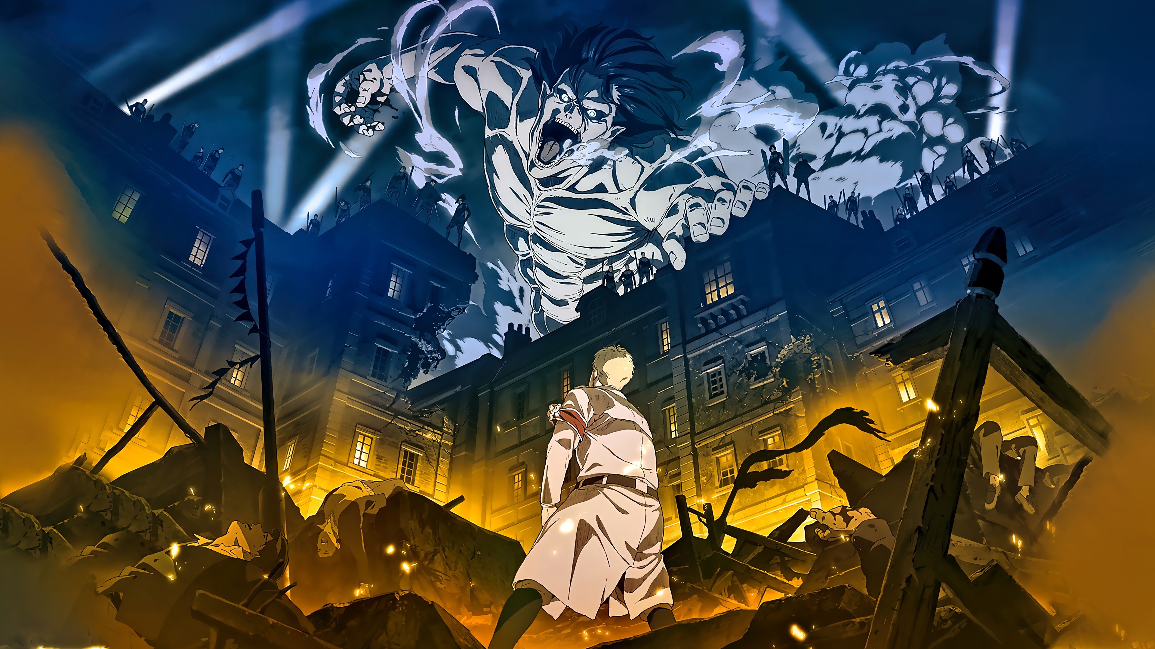 Attack On Titan Shingeki No Kyojin 4K HD Anime Wallpaper