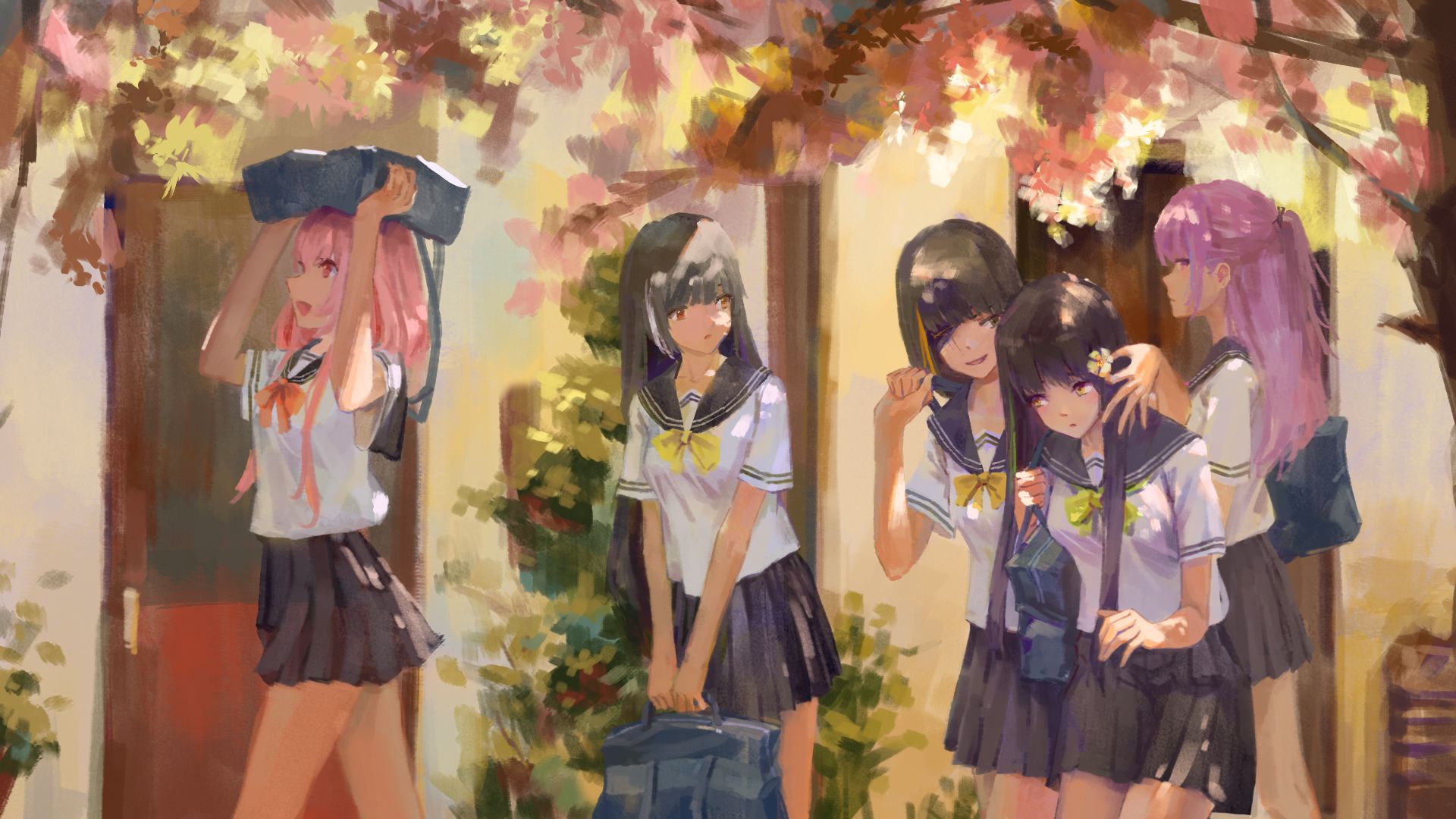 Desktop Wallpaper Girls Frontline, Anime Girls, Fun, Fan Art, HD Image, Picture, Background, 4fa6c6