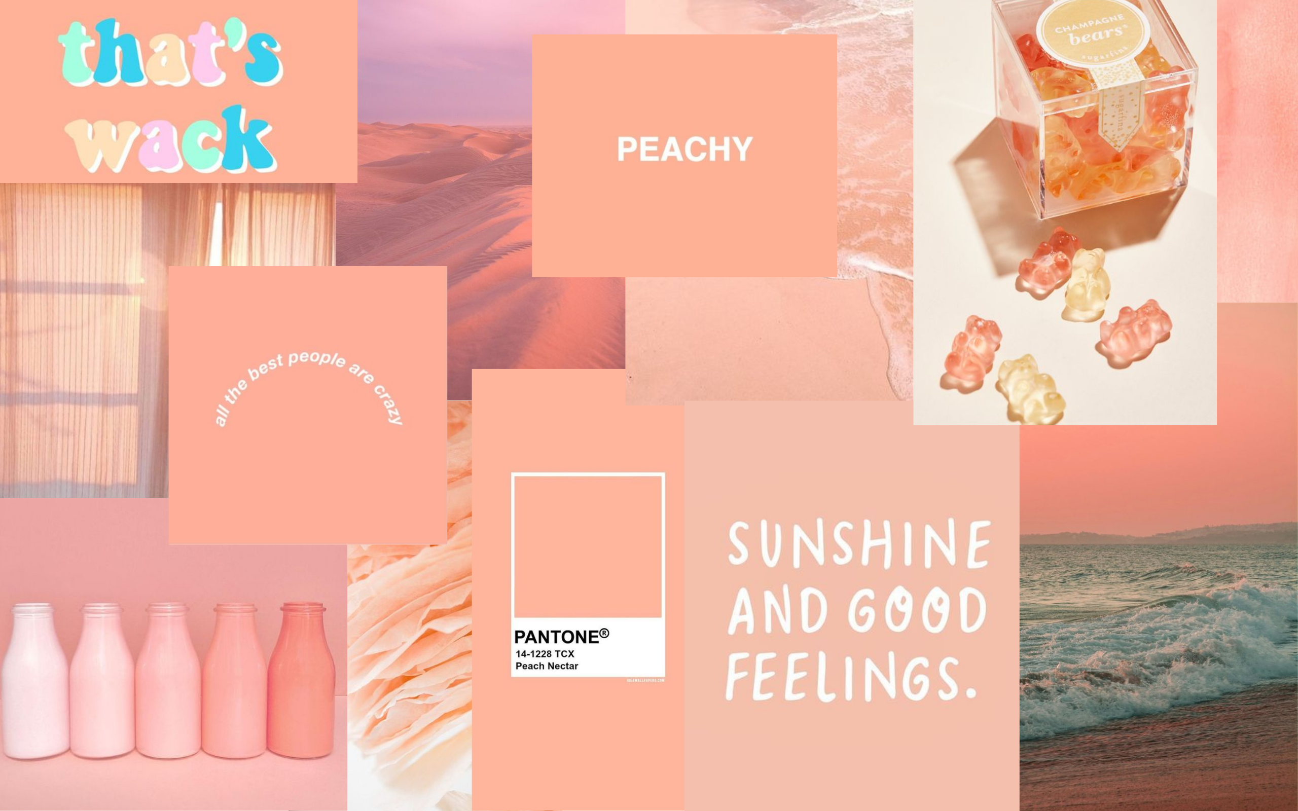 peach aesthetic wallpaper. Aesthetic desktop wallpaper, Peach wallpaper, Cute desktop wallpaper