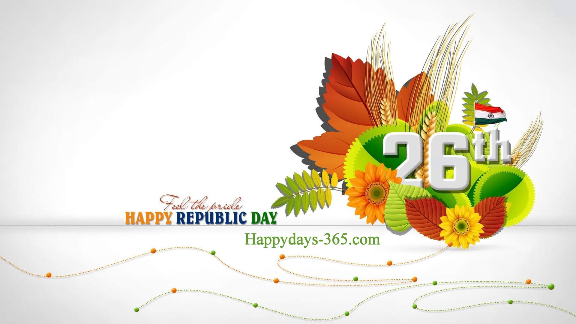 Happy Republic Day in India 26, 2020. Happy Days 365