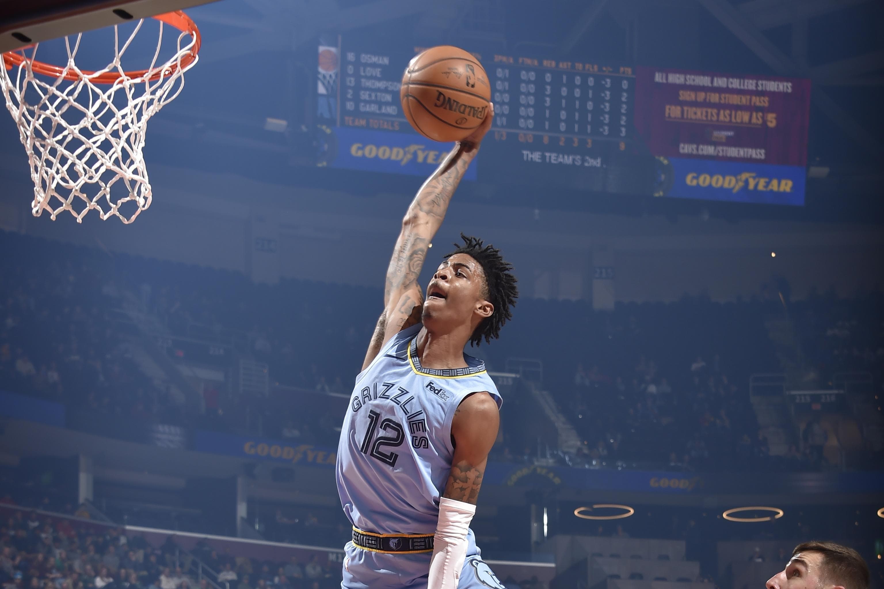 Ja Morant Dunk Photo Free HD Wallpaper