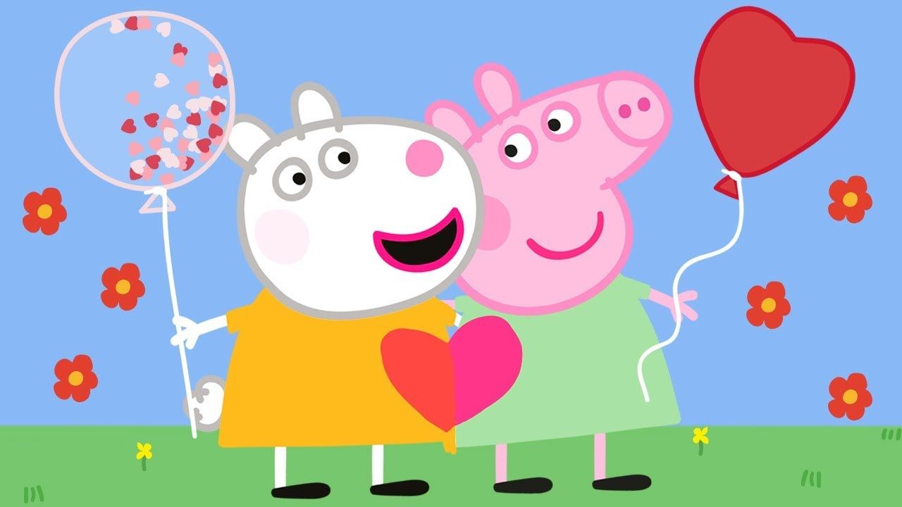 Watch Peppa Pig's Most Popular Videos Here! /peppa Pig Official Channel Love Friends Peppa Pig. Peppa Pig, Peppa Pig Wallpaper, Peppa Pig Teddy