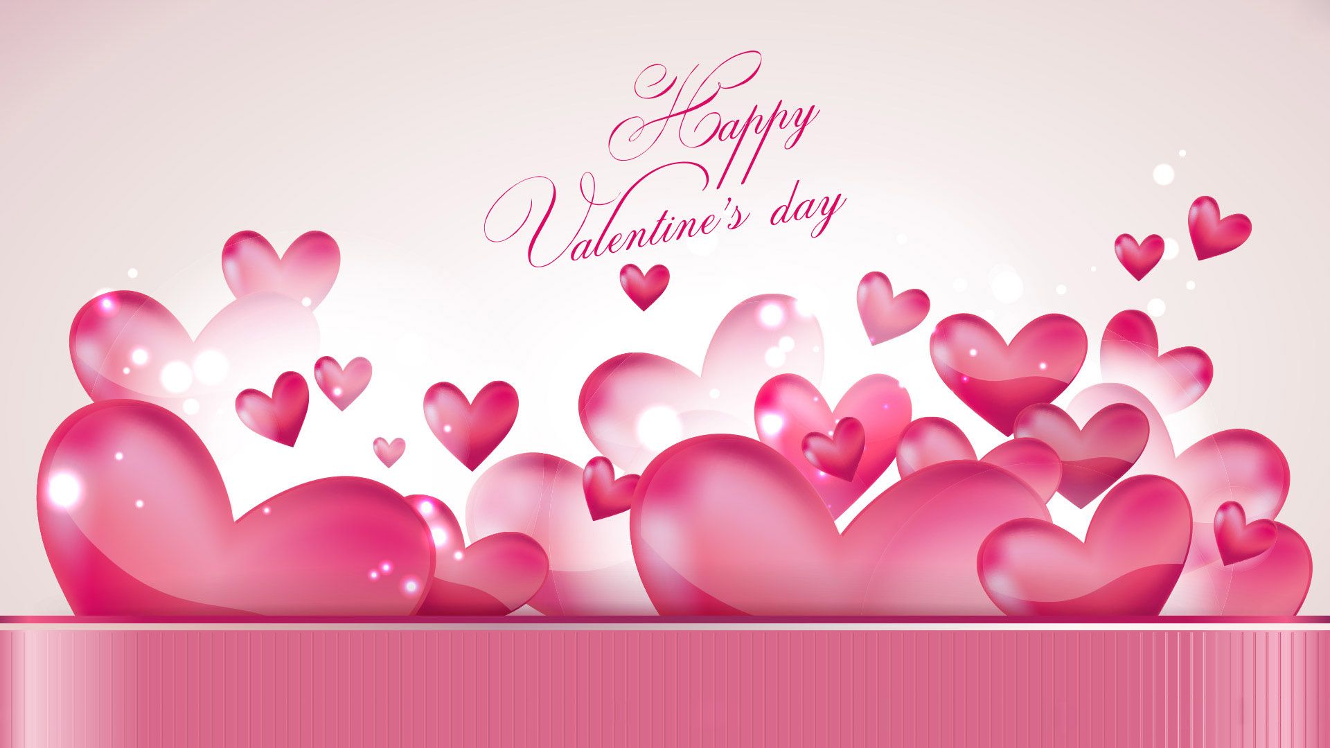 Happy Valentines Day Hearts Wallpaper Image HD