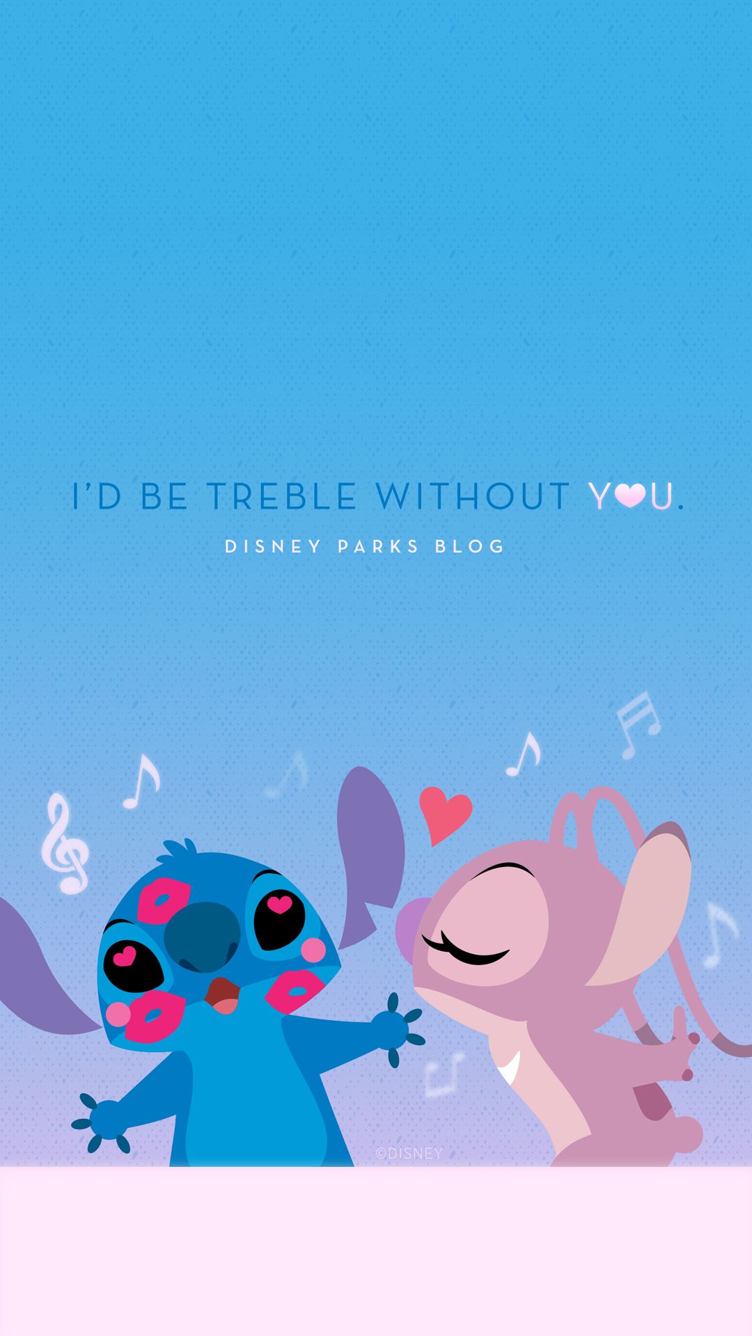 2019 Stitch Valentine's Day Wallpapers - iPhone/Android.