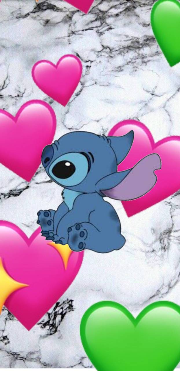 Valentines Day Stitch Wallpapers Wallpaper Cave
