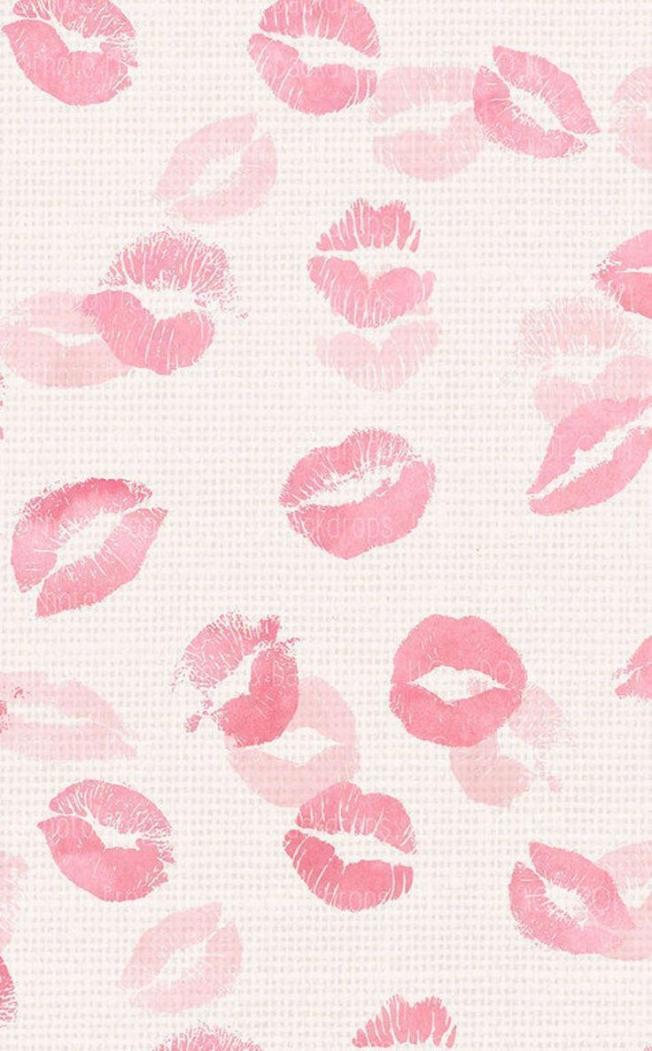 Kisses & Lip Prints Photography Backdrop, Valentine's Day, Holiday, Love, Party, Lipstick, Make up,. Lip wallpaper, Cute wallpaper background, Prints