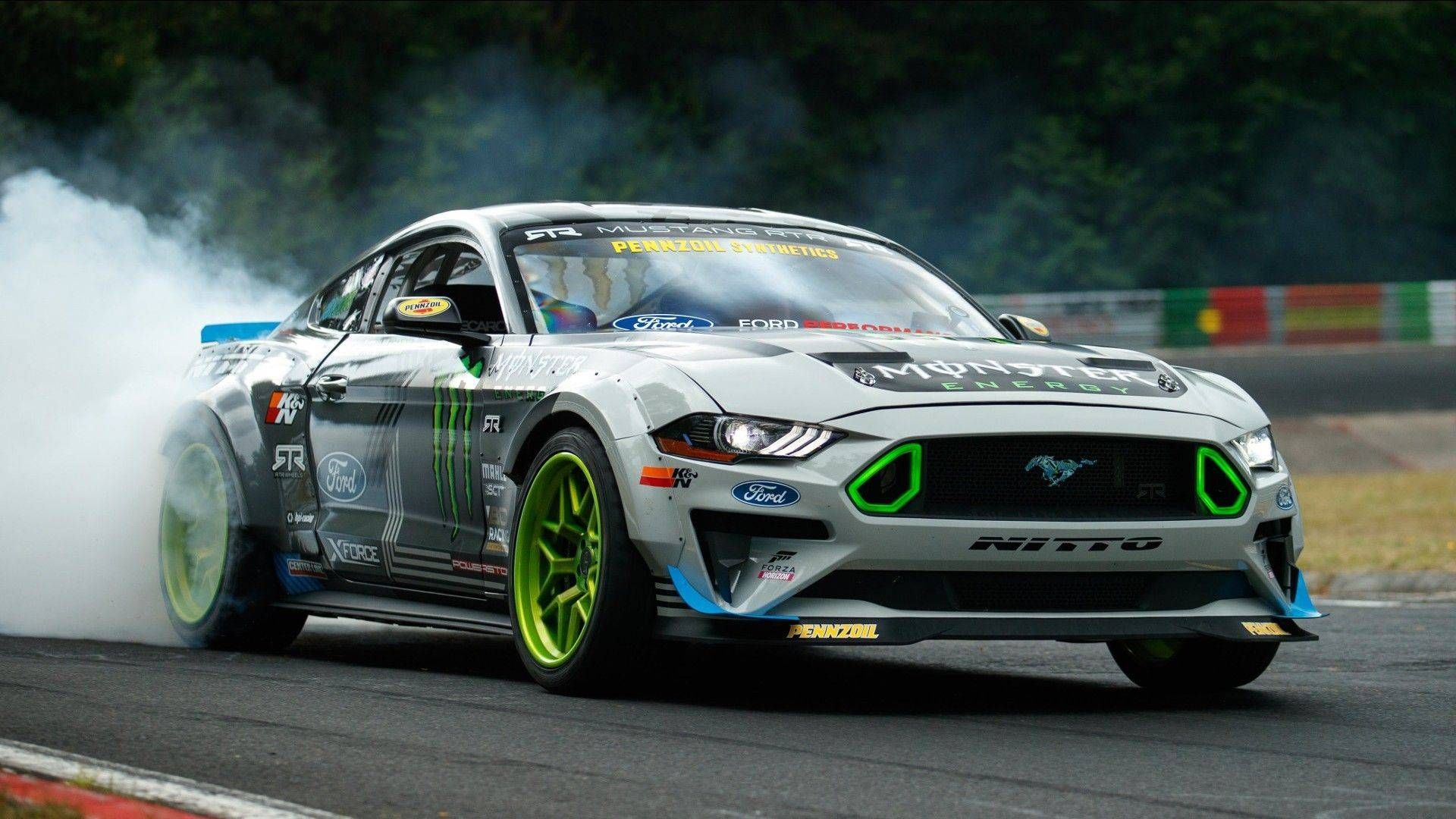 Ford Mustang RTR Competition Spec Drift: Vaughn Gittin Jr. Nürburgring Drift. Mustang Drift, Ford Mustang, Mustang