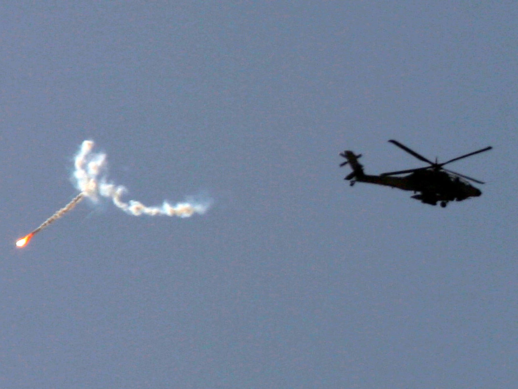 For first time, Palestinians in Gaza fire missile at IAF helicopter