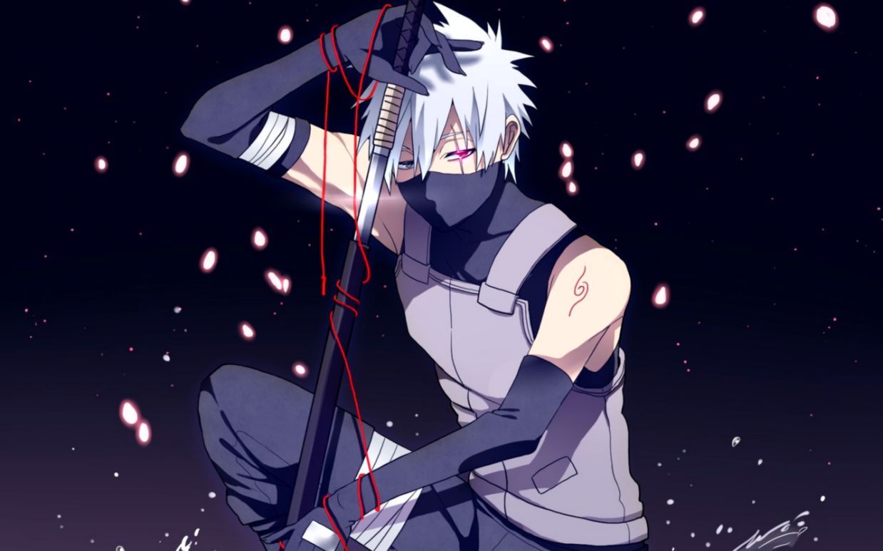 Wallpaper Art Naruto Hatake Kakashi The Anbu Hatake