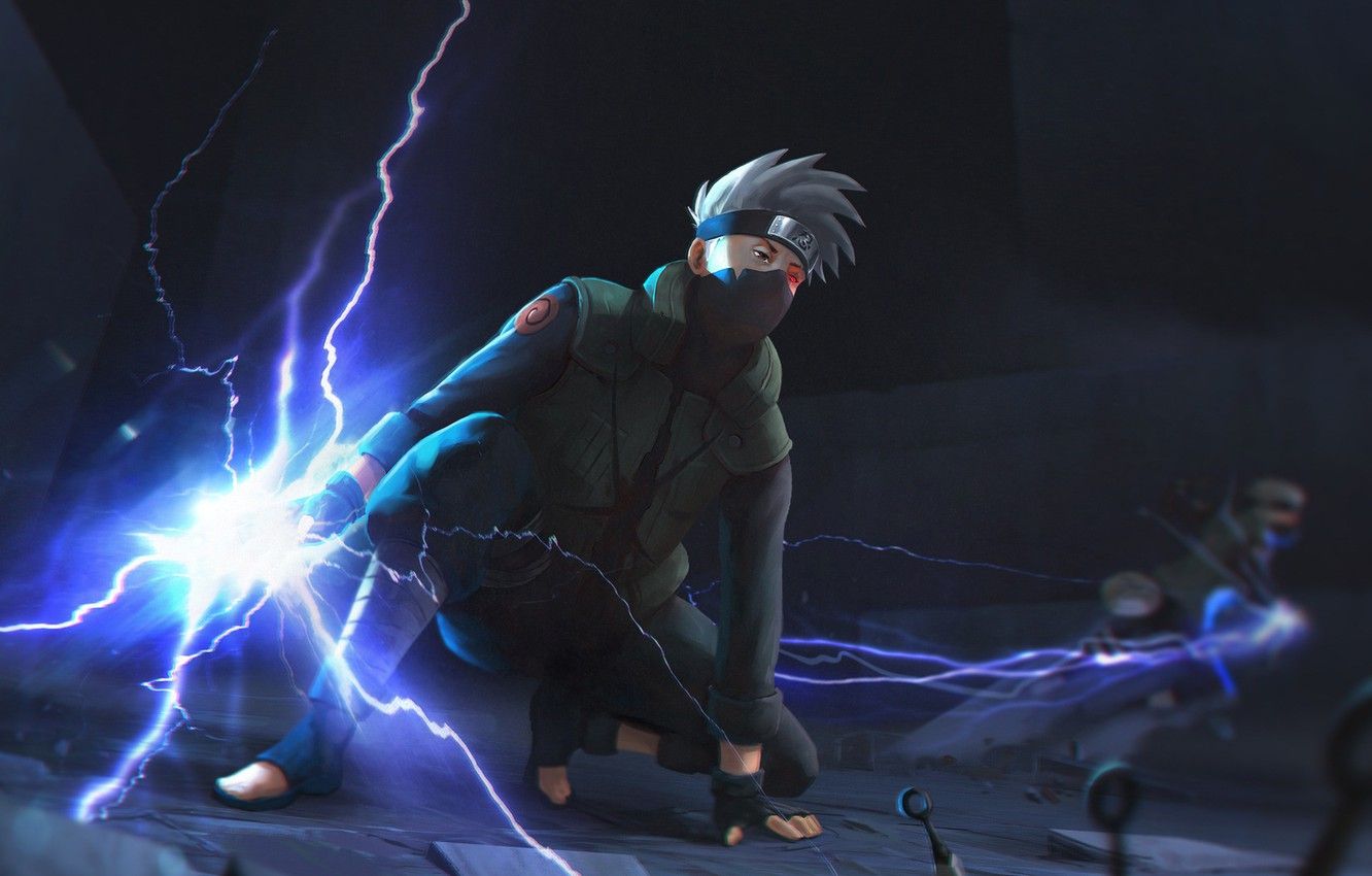 Wallpaper Naruto Art Sharingan Hatake Kakashi Raikiri Kakashi Raikiri