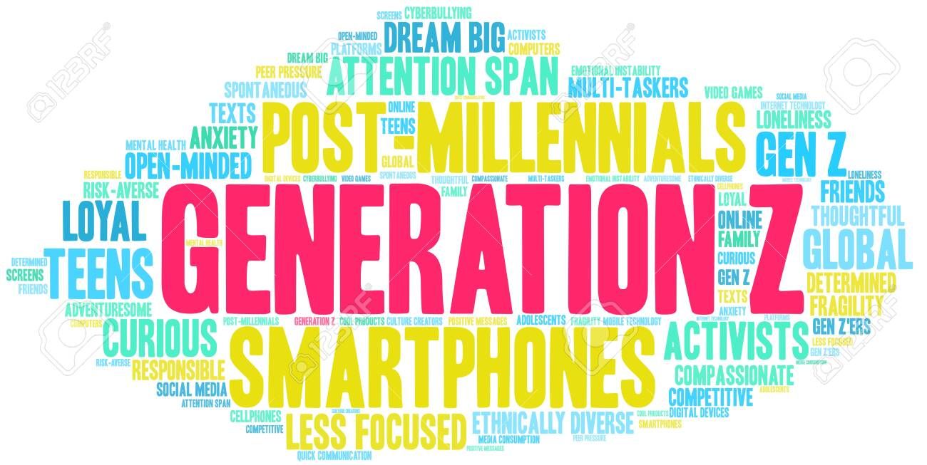 Free download Generation Z Word Cloud On A White Background Royalty [1300x653] for your Desktop, Mobile & Tablet. Explore Generation Background. Generation Background, Generation Kill Wallpaper, Girls Generation Wallpaper