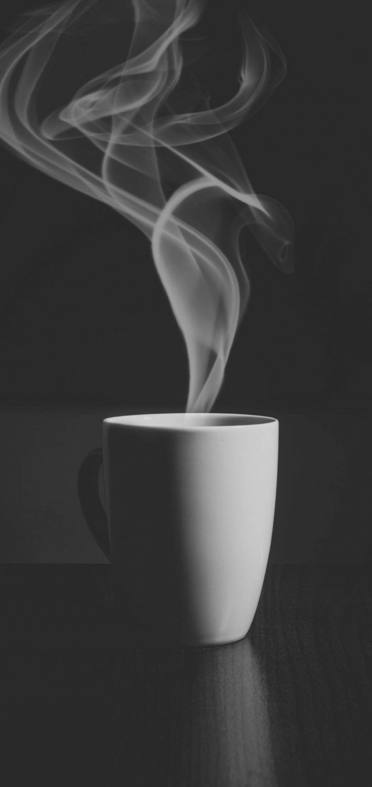 Tea Smog Black N White Wallpaper - [1080x2280]
