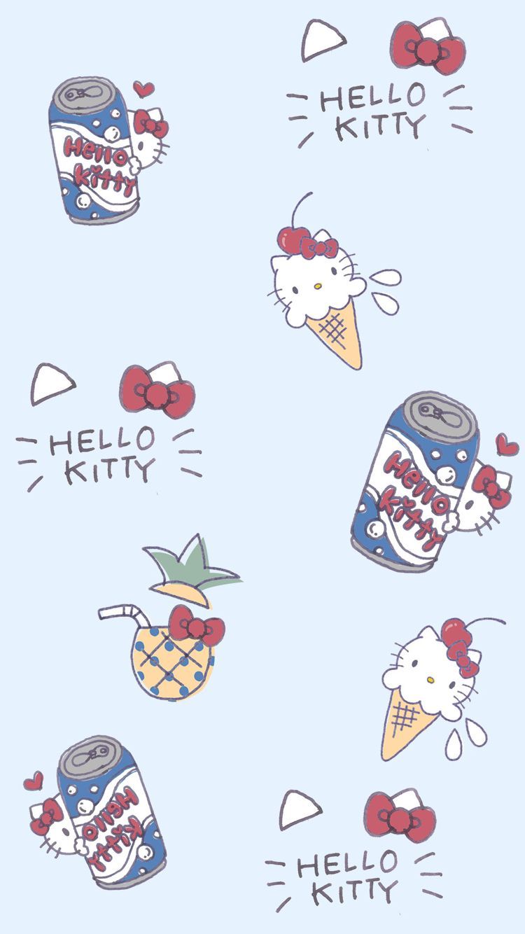 iPhone Wallpaper, Hello kitty ice cream and soda & Drawing Community, Explore & Discover the best and the most inspiring Art & Drawings ideas & trends from all