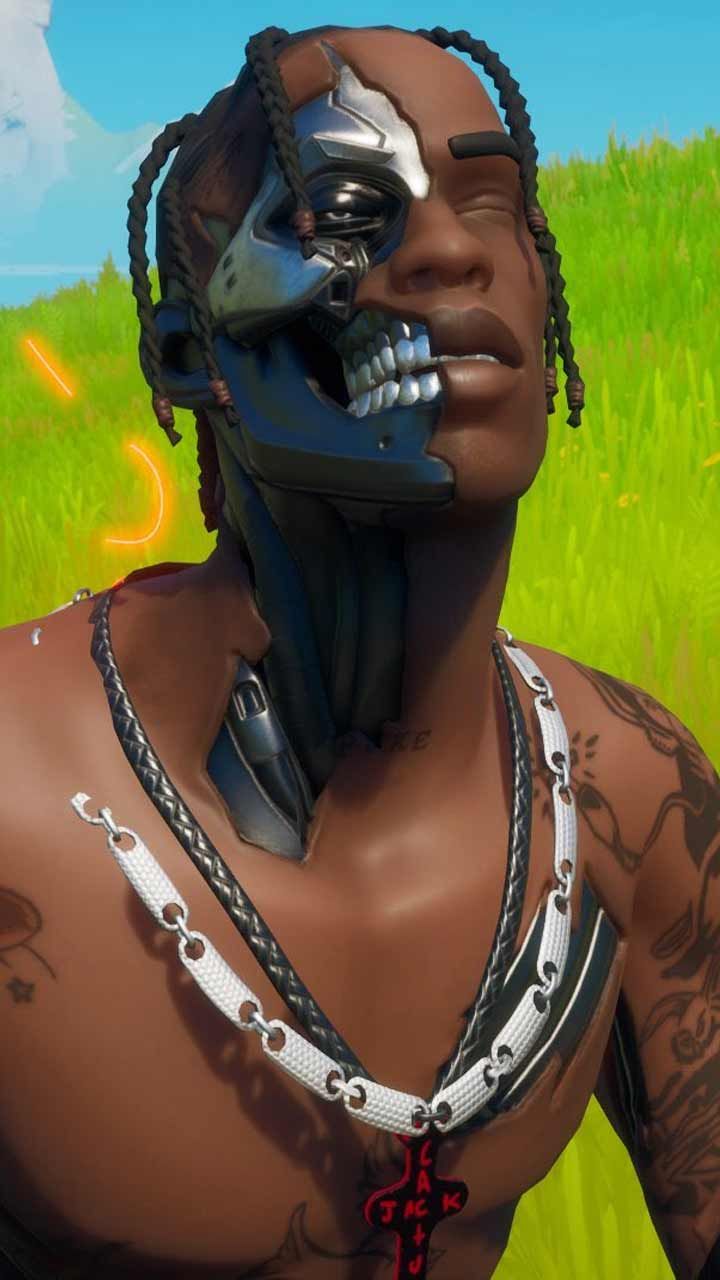 Travis scott fortnite skin wallpaper HD phone background art Poster for iPhone android home screen. Travis scott wallpaper, HD phone background, Travis scott