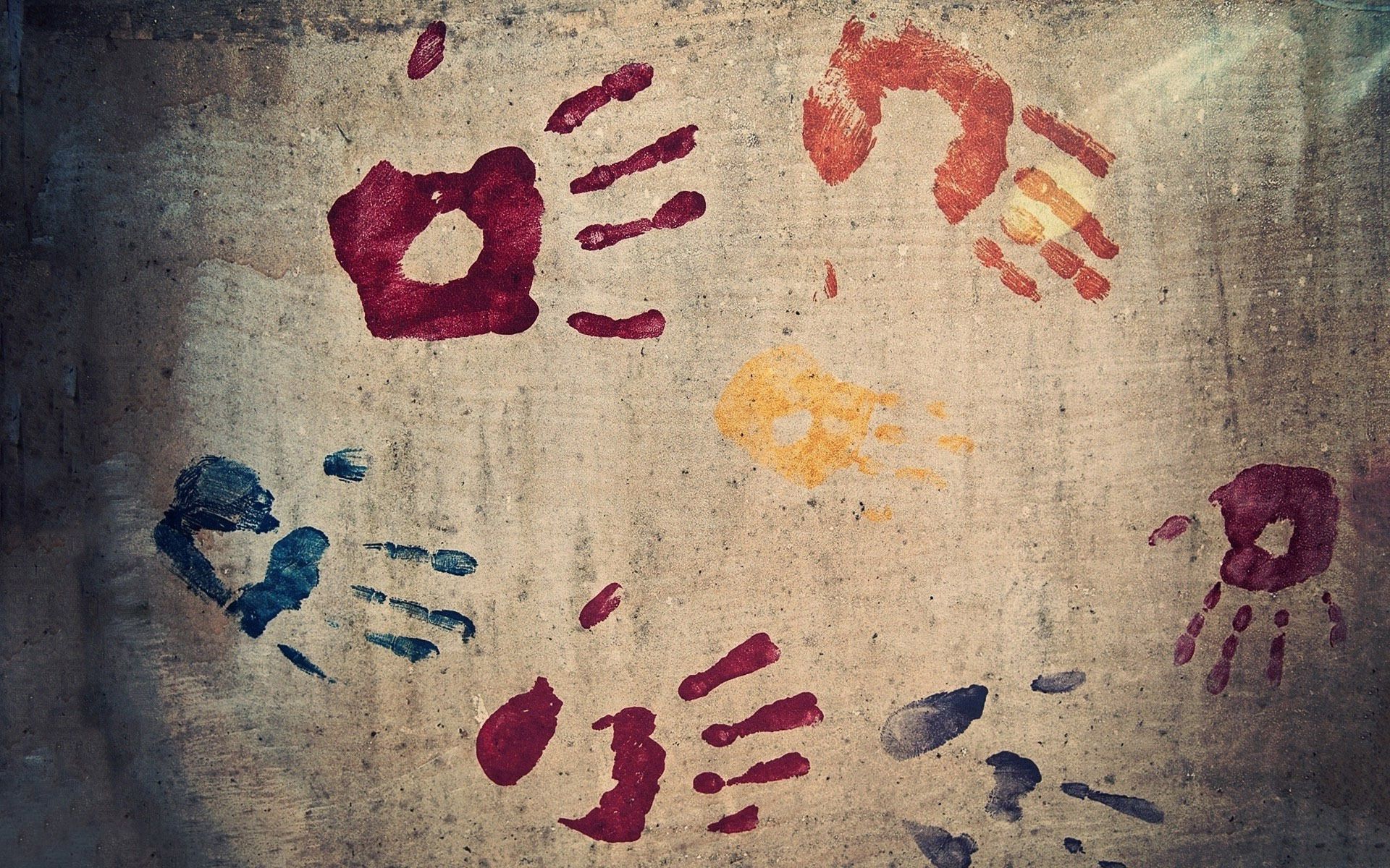 Colorful Handprints Wallpaper 46168 1920x1200px
