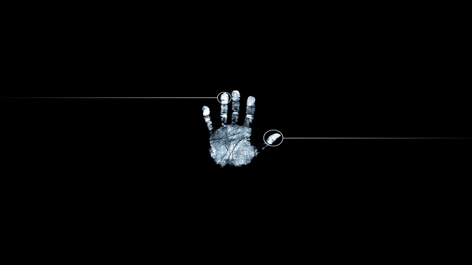 minimalism, Black Background, Fingerprints, White, Abstract, Hand, Fingers, Monochrome, Handprints Wallpaper HD / Desktop and Mobile Background