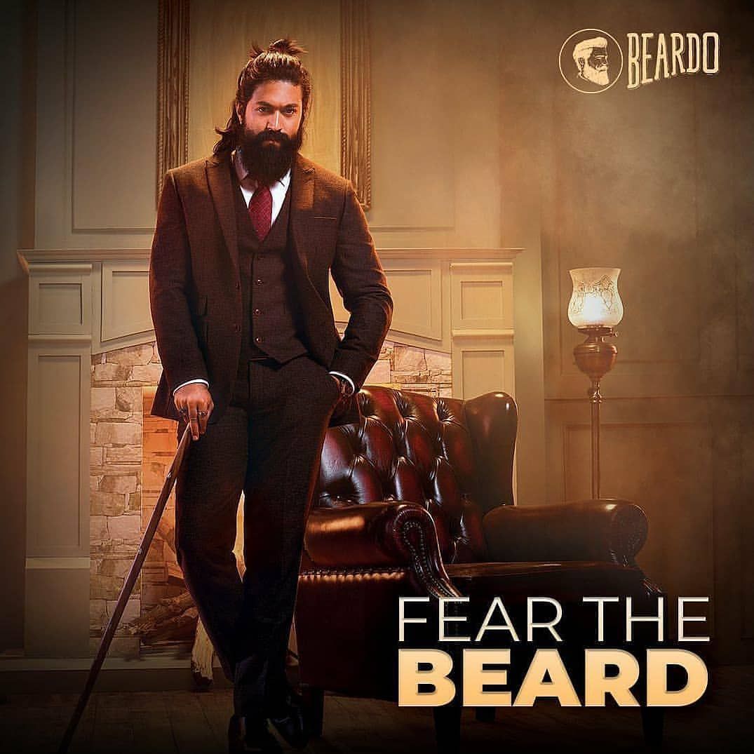 Rocking that beardalways! #dilsebeardo ROCKY BHAI Follow me,. .. Beard look, Long hair styles men, Hair and beard styles