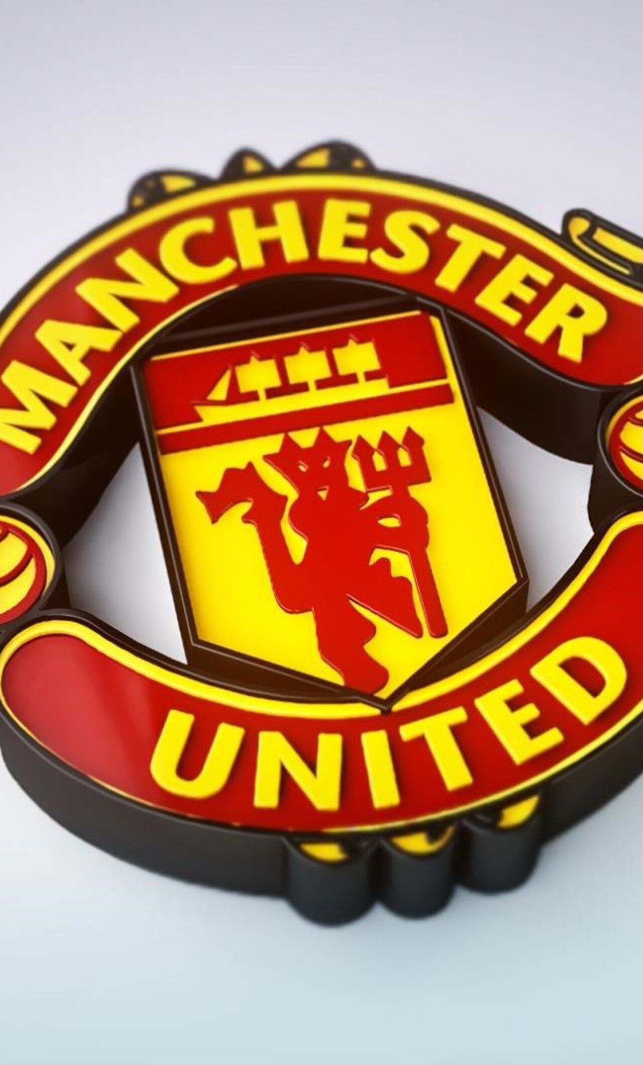 Manchester United 3D Logo iPhone HD 4k Wallpaper, Image, Background, Photo and Picture
