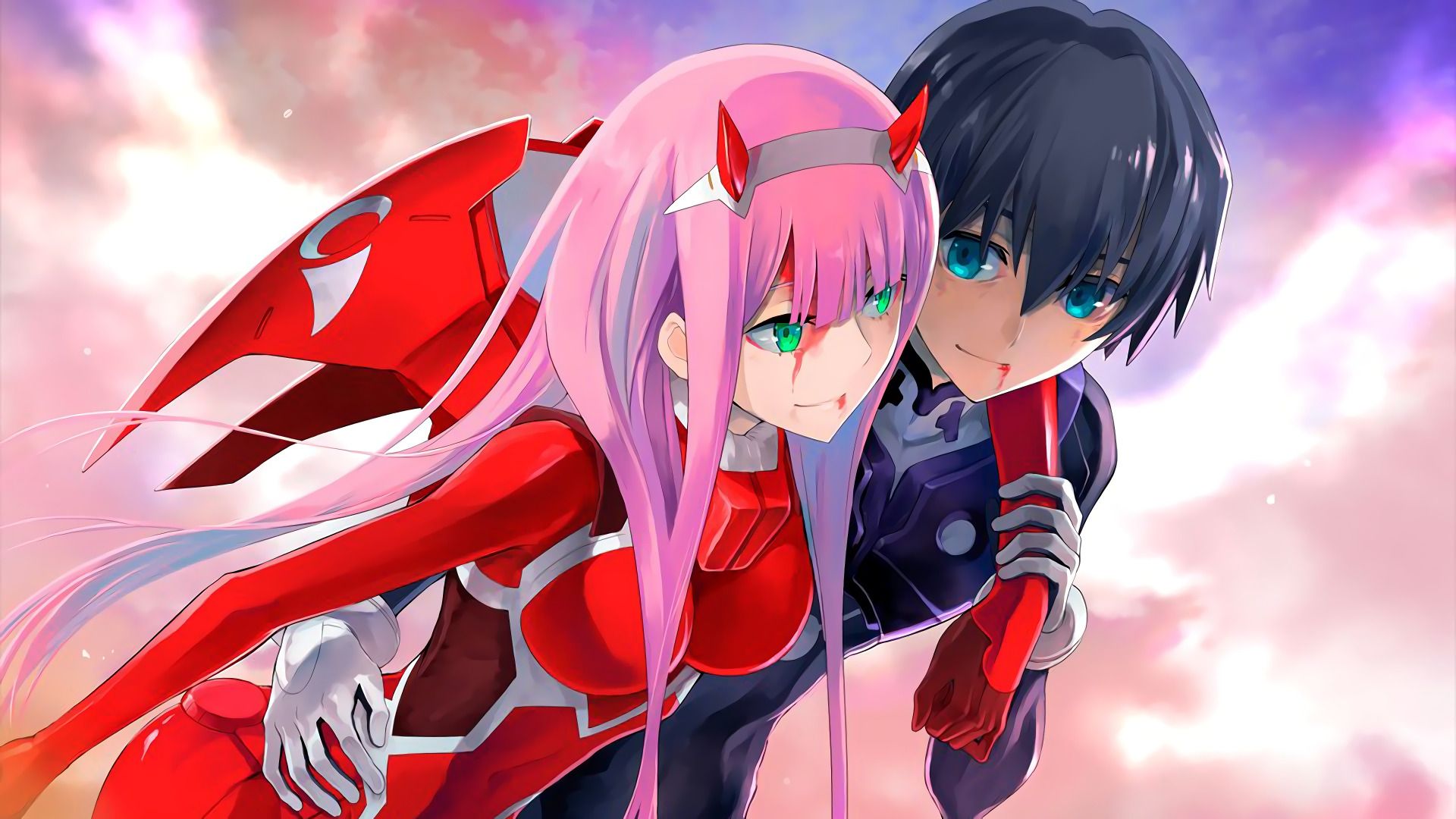 Anime Zero Two And Hiro Wallpapers - Wallpaper Cave