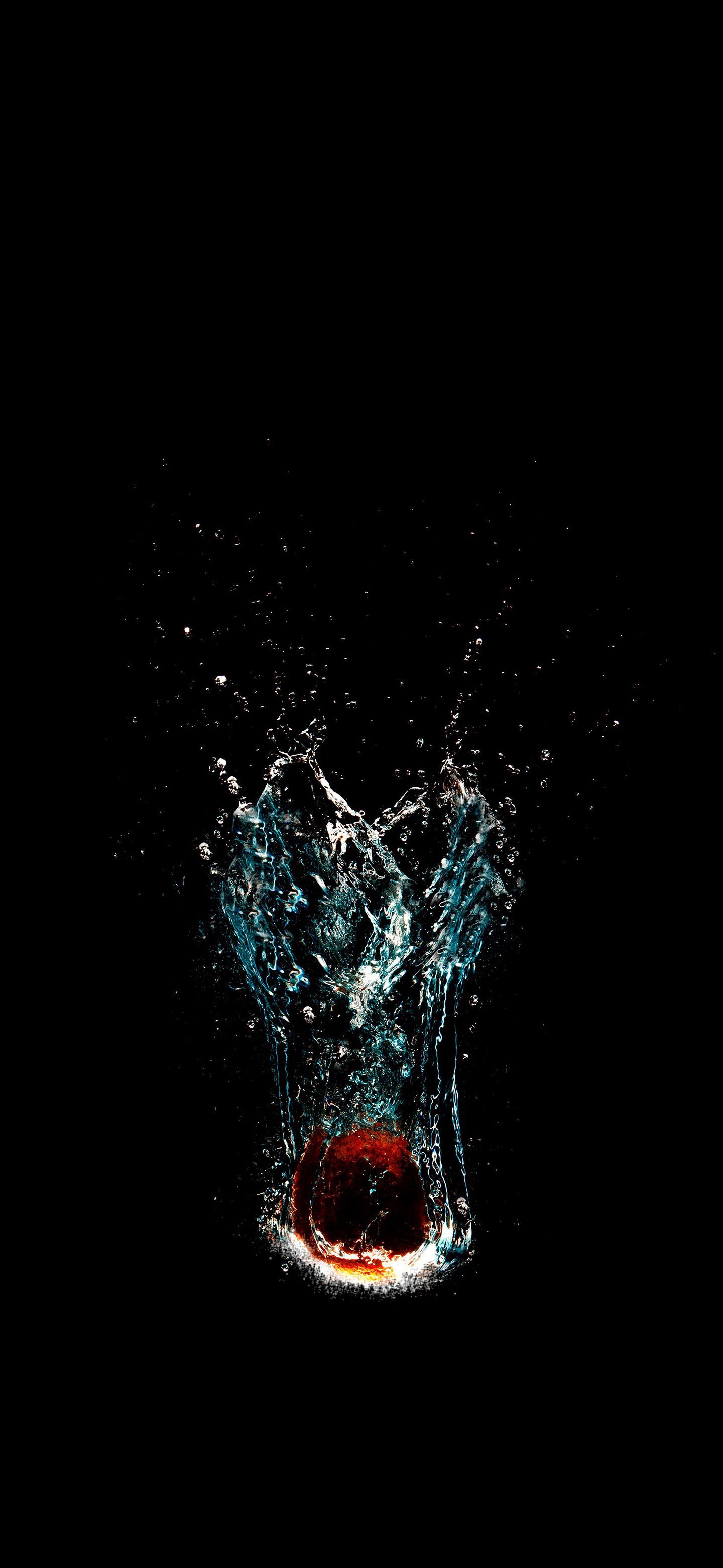 Ball splash. Black wallpaper, Wallpaper, Mobile wallpaper